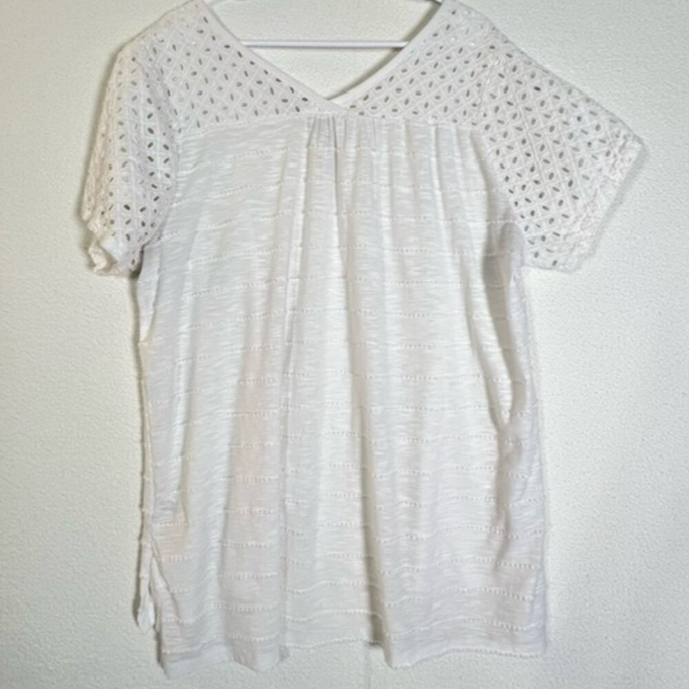 CATO Est. 1946 Womens Pullover Short Sleeve Summer Top Plus Size 22/24 - Picture 3 of 5